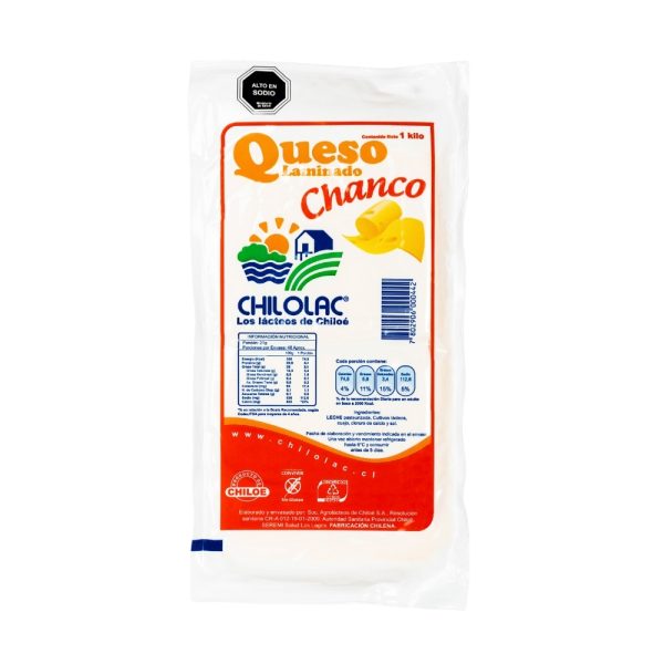 Queso Chilolac Chanco Laminado 1kg.