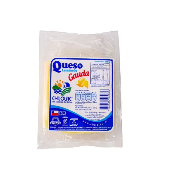 Queso Chilolac Gauda Laminado 250g. - Imagen 2