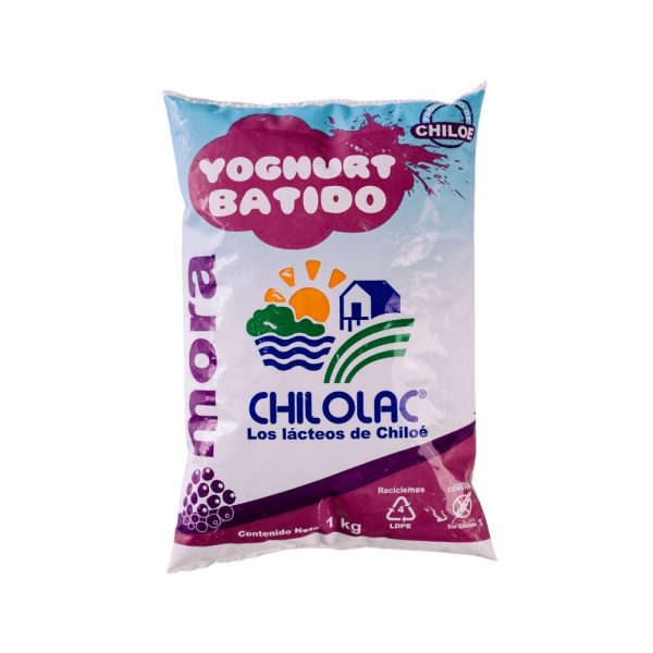 Yogur Chilolac Bolsa Batido Mora 1kg.